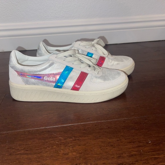 Gola Sneakers with Red and Blue Stripes us 6 - Picture 1 of 8